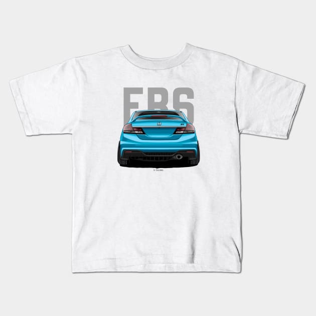 Civic Fb6 Kids T-Shirt by LpDesigns_